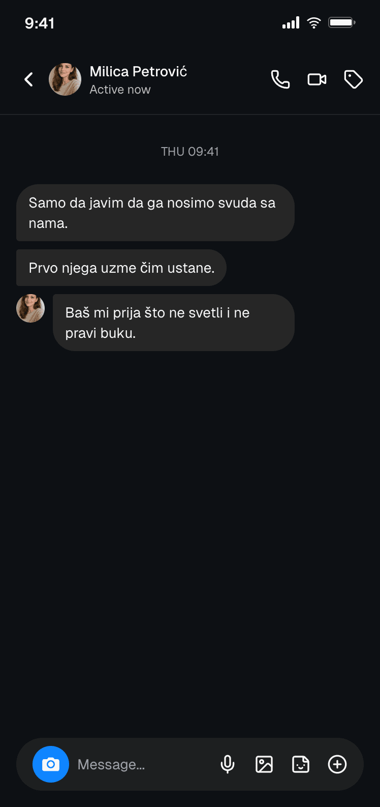 Anonimizovana poruka roditelja iz DM prepiske