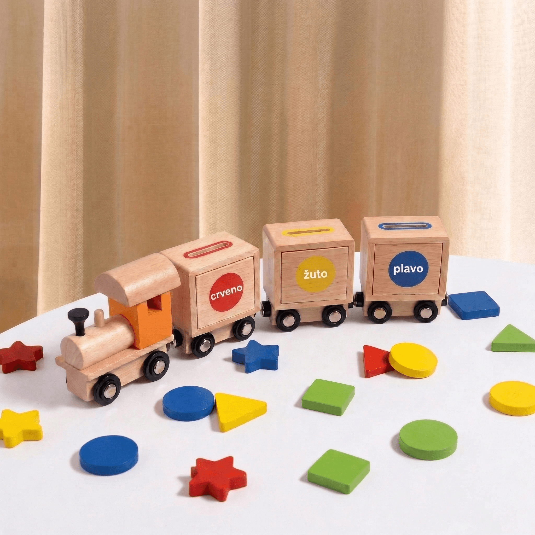 Vozić oblici na krem podlozi